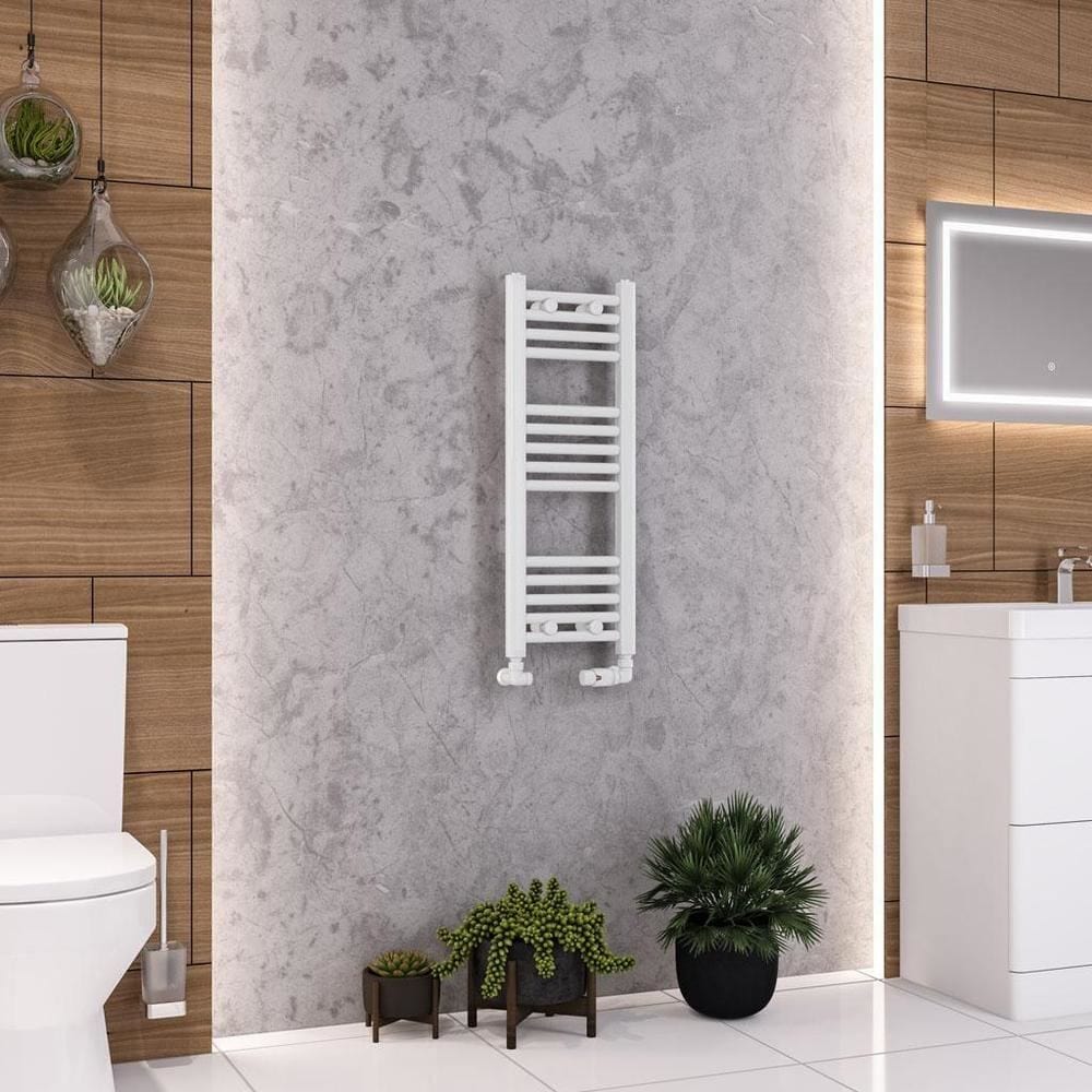 Eastbrook Wendover Straight Vertical Heated Towel Rail in White