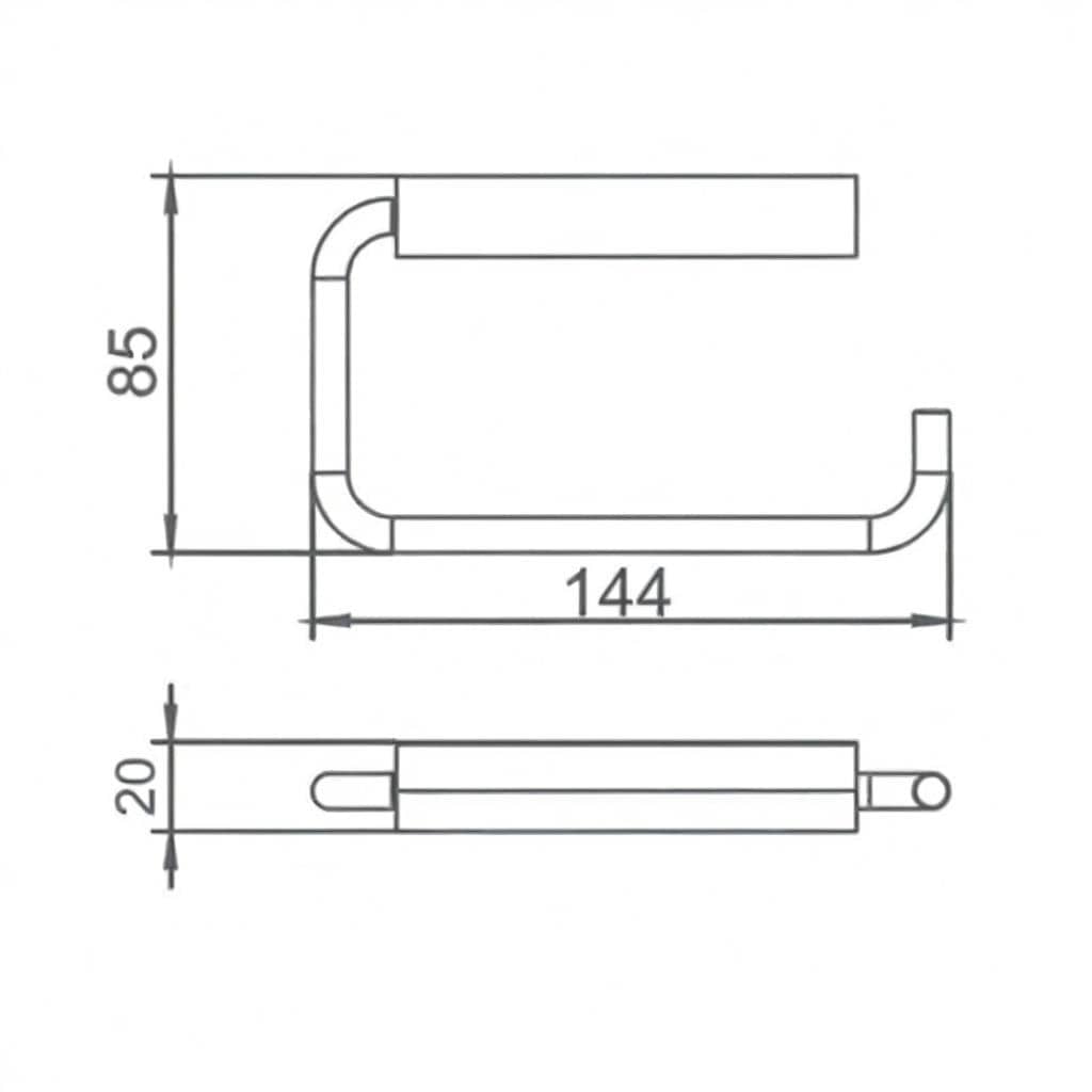 JTP Toilet Roll Holder JTP VOS Classic Toilet Roll Holder