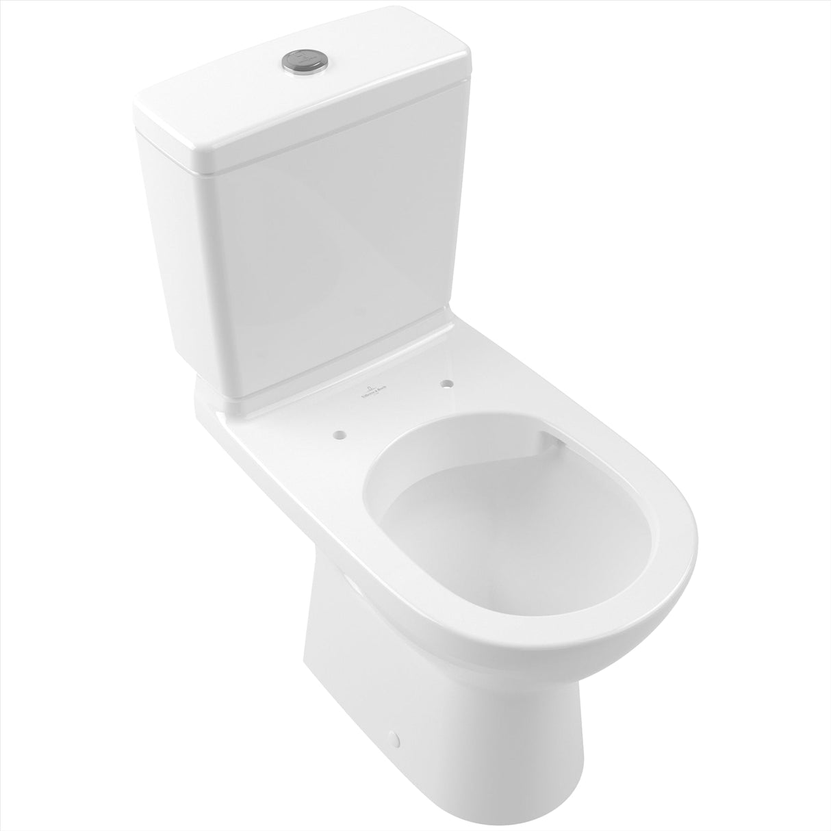 Villeroy & Boch Close Coupled Toilet Villeroy & Boch O.novo Rimless Open Back Close Coupled DirectFlush Toilet with Soft Close Seat