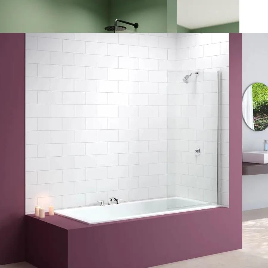Merlyn Bath Screen Merlyn Single Square Bathscreen with HydraSEAL Technology