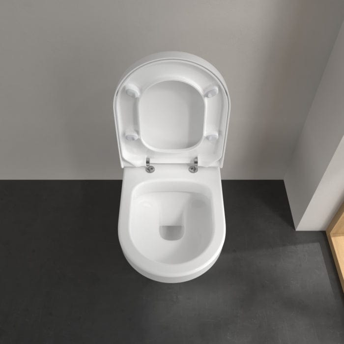 Villeroy & Boch Toilet Seat Villeroy & Boch ViCare Soft Closing, Quick Release Toilet Seat in White Alpin
