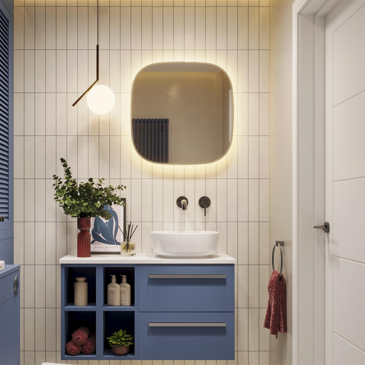 hib. Illuminated Mirror hib. Quinn Bevelled LED Illuminated Mirror