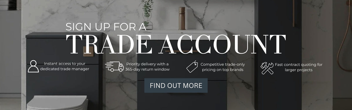 Promotional banner advertising trade account sign ups
