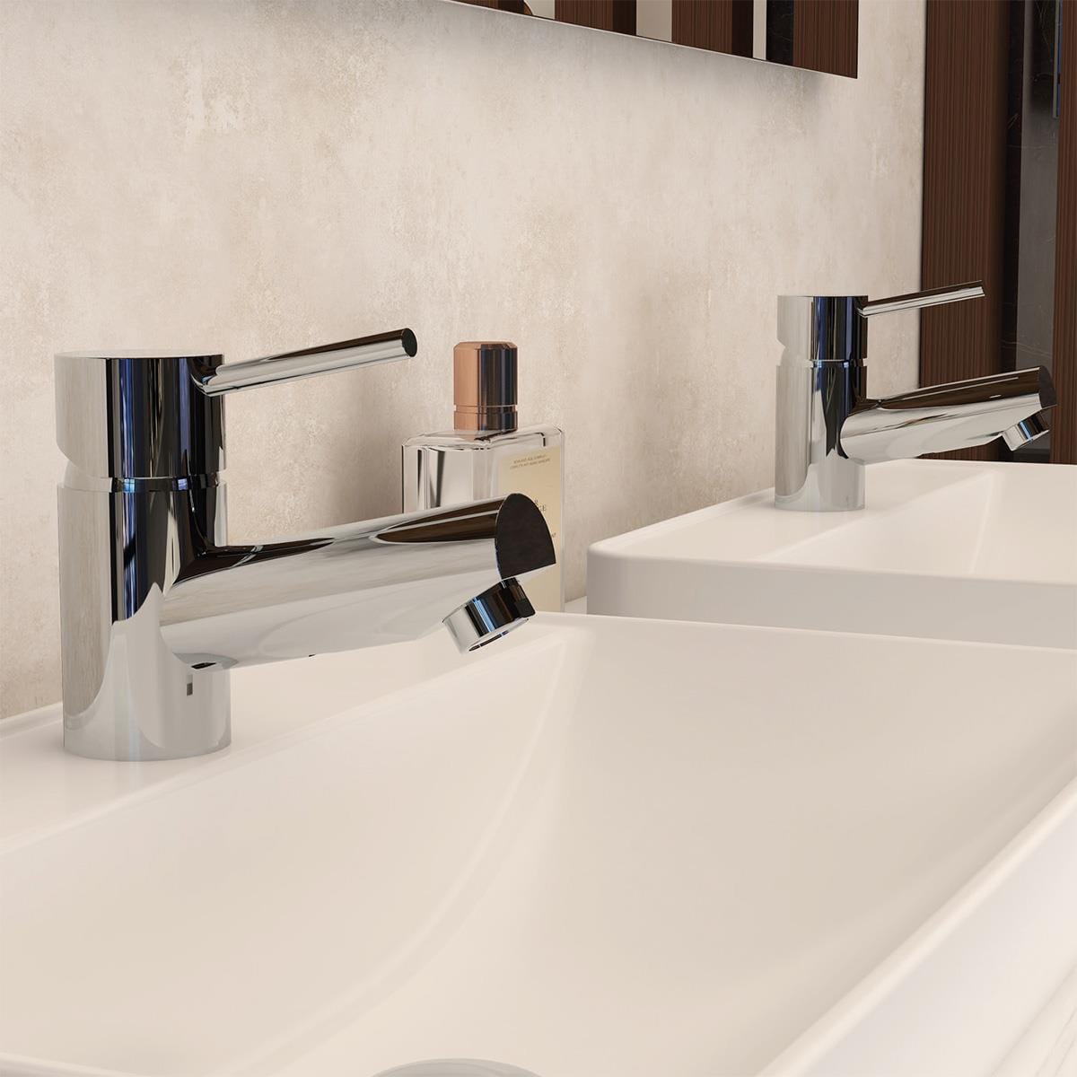 Imex Pillar Basin Tap Imex Arco Basin Pillar Taps (Pair) in Chrome