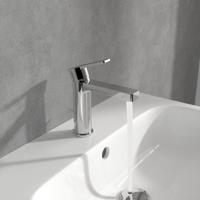 Villeroy & Boch Mono Basin Tap Villeroy & Boch Architectura Single Lever Mono Basin Mixer Tap with Pop-Up Waste in Chrome