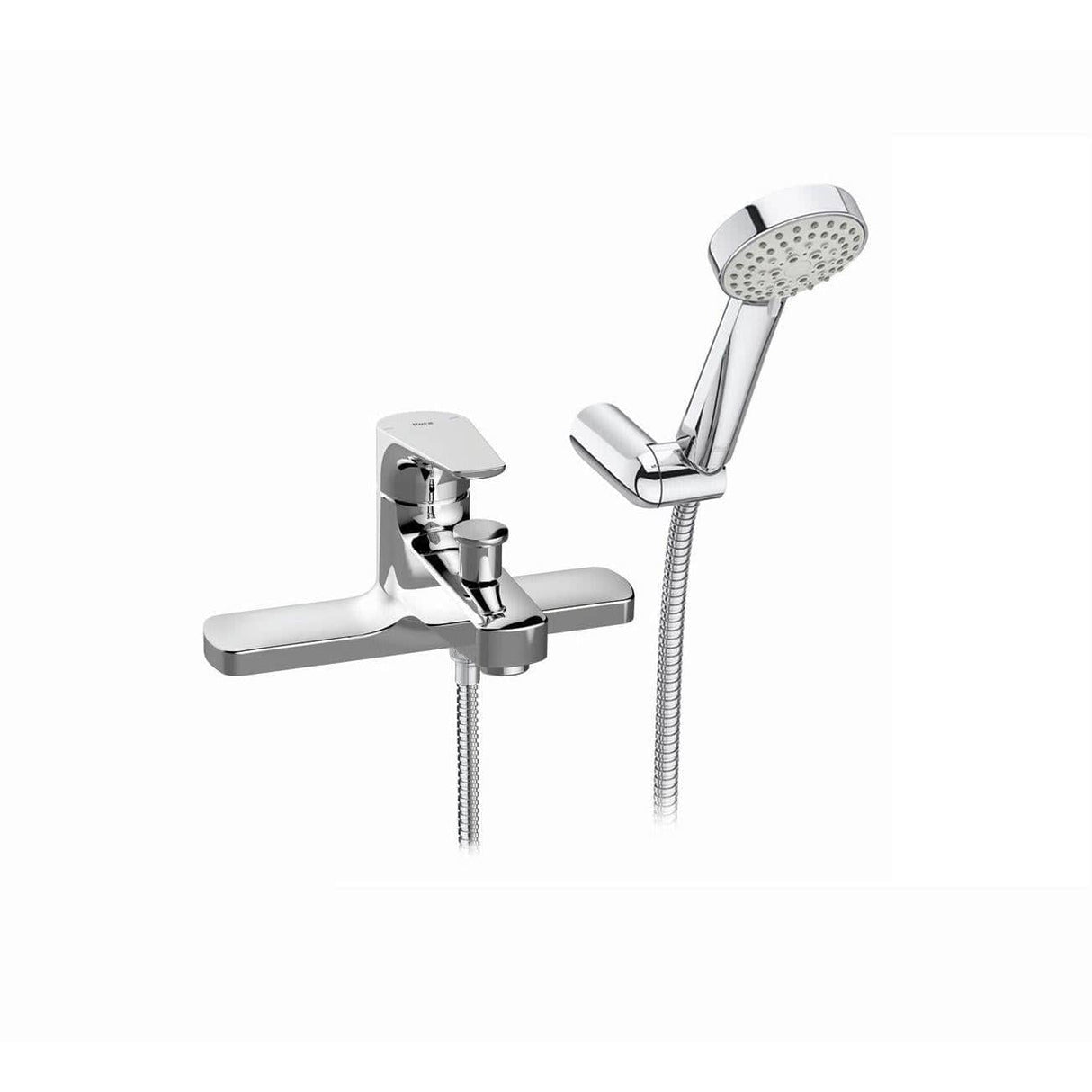 Roca Bath Shower Mixer Roca Atlas Deck Mounted Bath Shower Mixer with Handset, Hose and Bracket