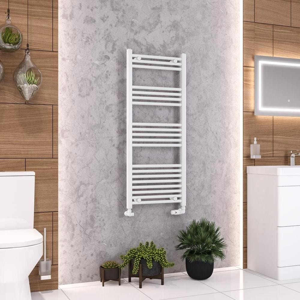 Eastbrook Wendover Straight Vertical Heated Towel Rail in White