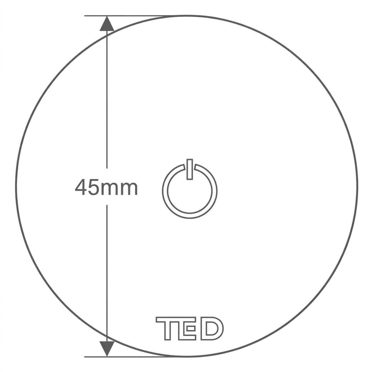 TED Concealed Shower Valve TED Togo Wall Mounted Wireless Remote Control Button