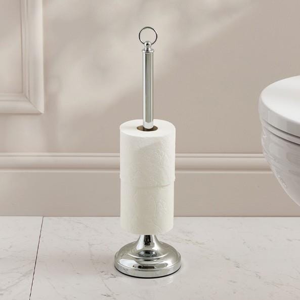 Miller Toilet Roll Holder Chrome Miller Signature Freestanding Traditional Spare Toilet Roll Holder