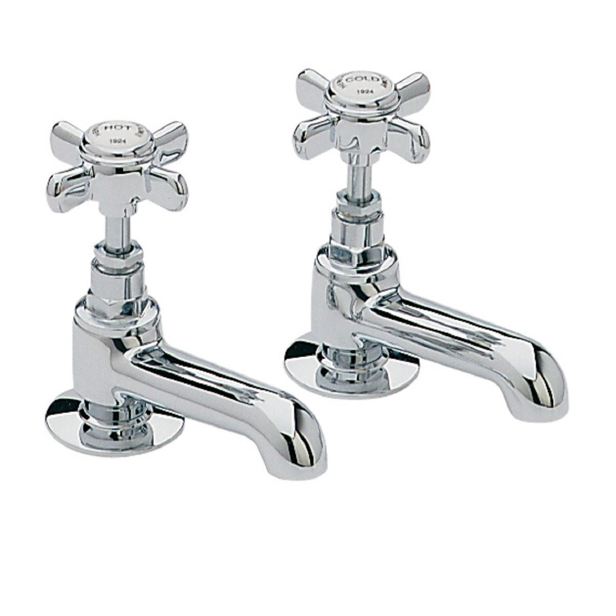 Heritage Dawlish Basin Pillar Taps (Pair)