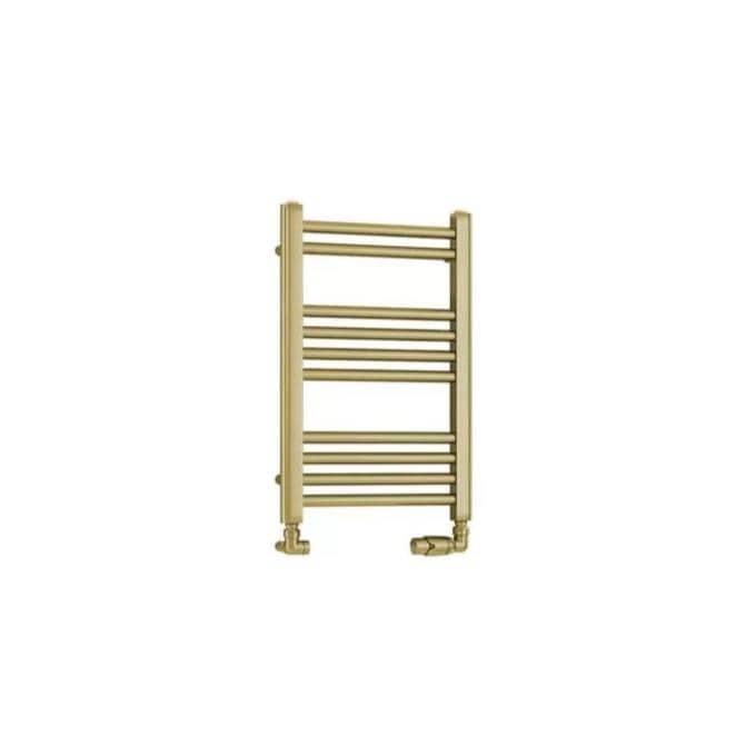 Eastbrook Ladder Rails Eastbrook Wendover Straight Vertical Heated Towel Rail - 600 x 400mm in Brushed Brass