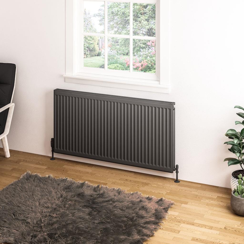 Aquarius Type 11 600 x 1200mm Aquarius Type 11 Compact Panel Radiator In Matt Anthracite