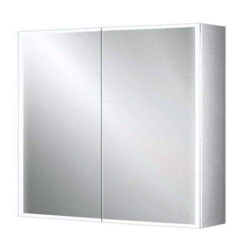 HiB Mirrored Cabinet HiB Qubic Sensor-Activated LED Illuminated Mirror Cabinet