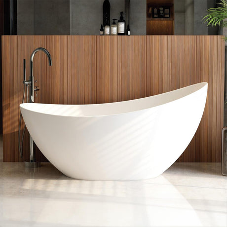 Imex Modern Freestanding Bath White Imex Arco Slipper Bath 1600 x 760mm