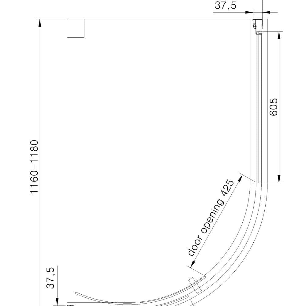 Eastbrook Vantage 2000 Quadrant Shower Enclosure