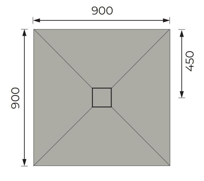 Aquarius Wetroom Tray Aquarius LevAqua Wetroom Tray with Centre Drain Complete Kit