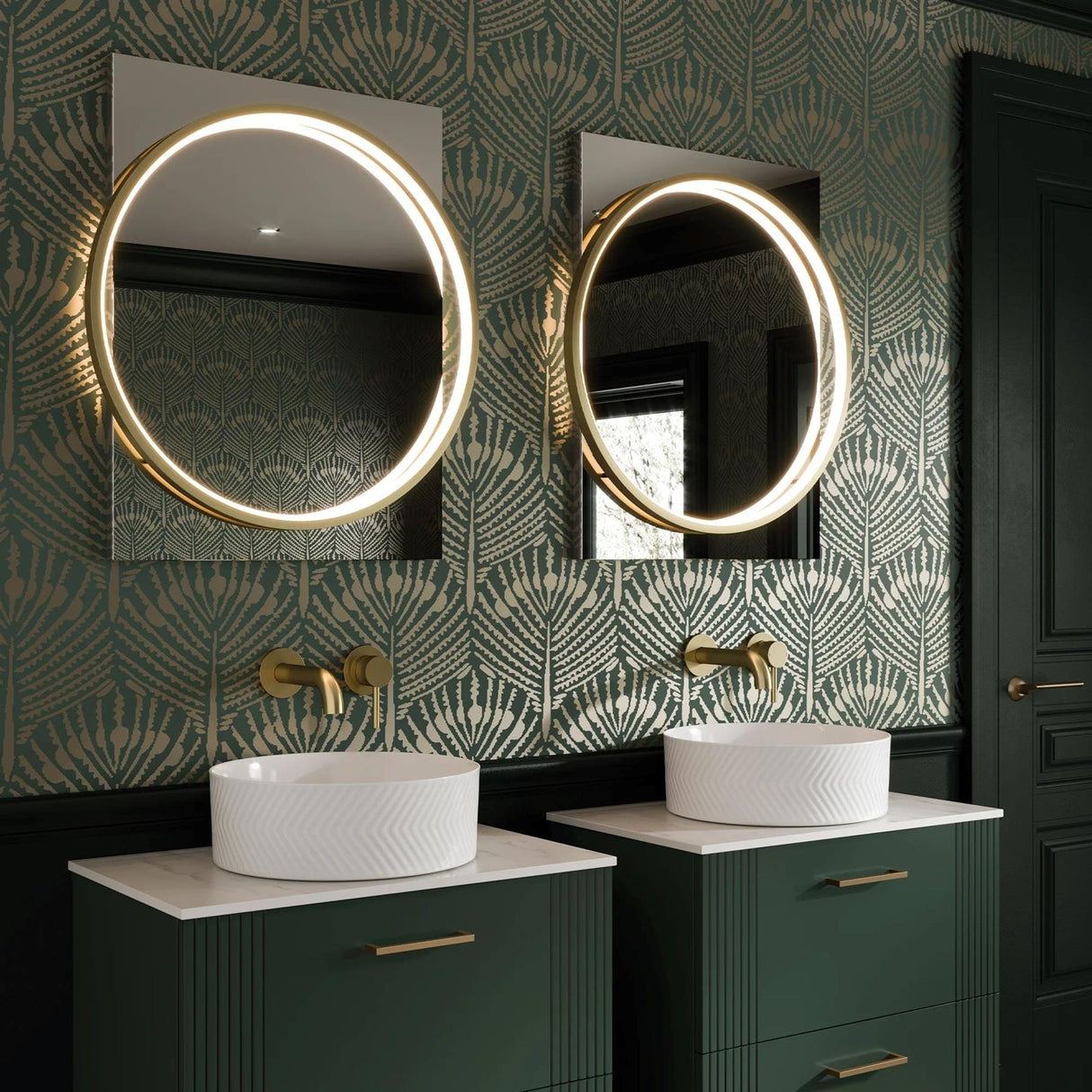 hib. Illuminated Mirror hib. Solas Round LED Illuminated Mirror