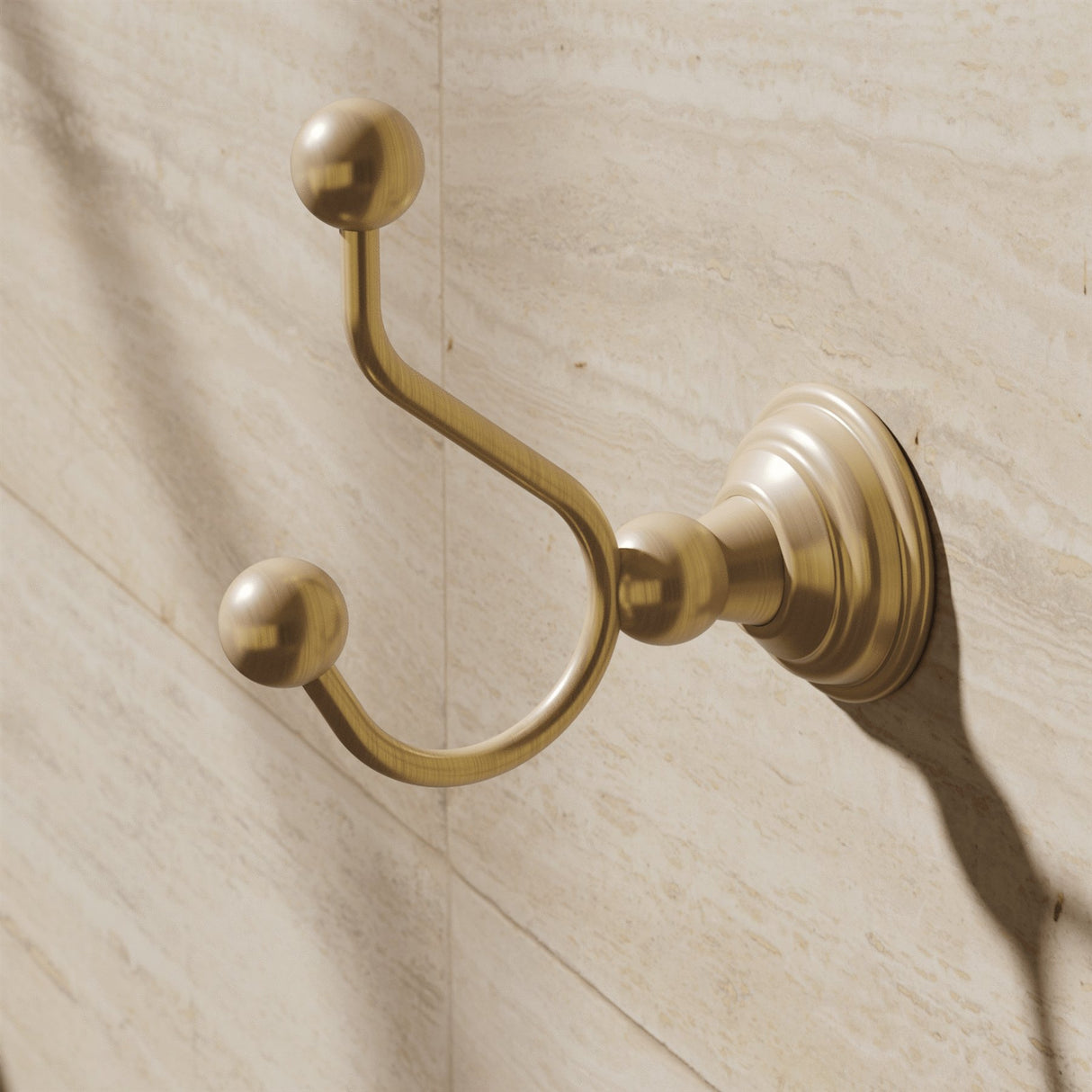 Crosswater Robe Hook Brushed Brass Crosswater Belgravia Double Robe Hook