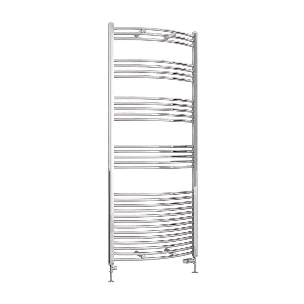 Eastbrook Wendover Curved Vertical Heated Towel Rail in Chrome