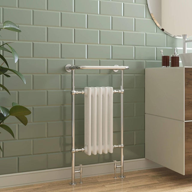 Heritage Insert Radiator Heritage Baby Clifton Traditional Floor Mounted Radiator - 940 x 498mm