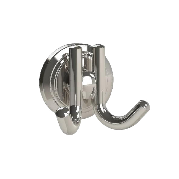 Miller Robe Hook Polished Nickel Miller Oslo Double Hook