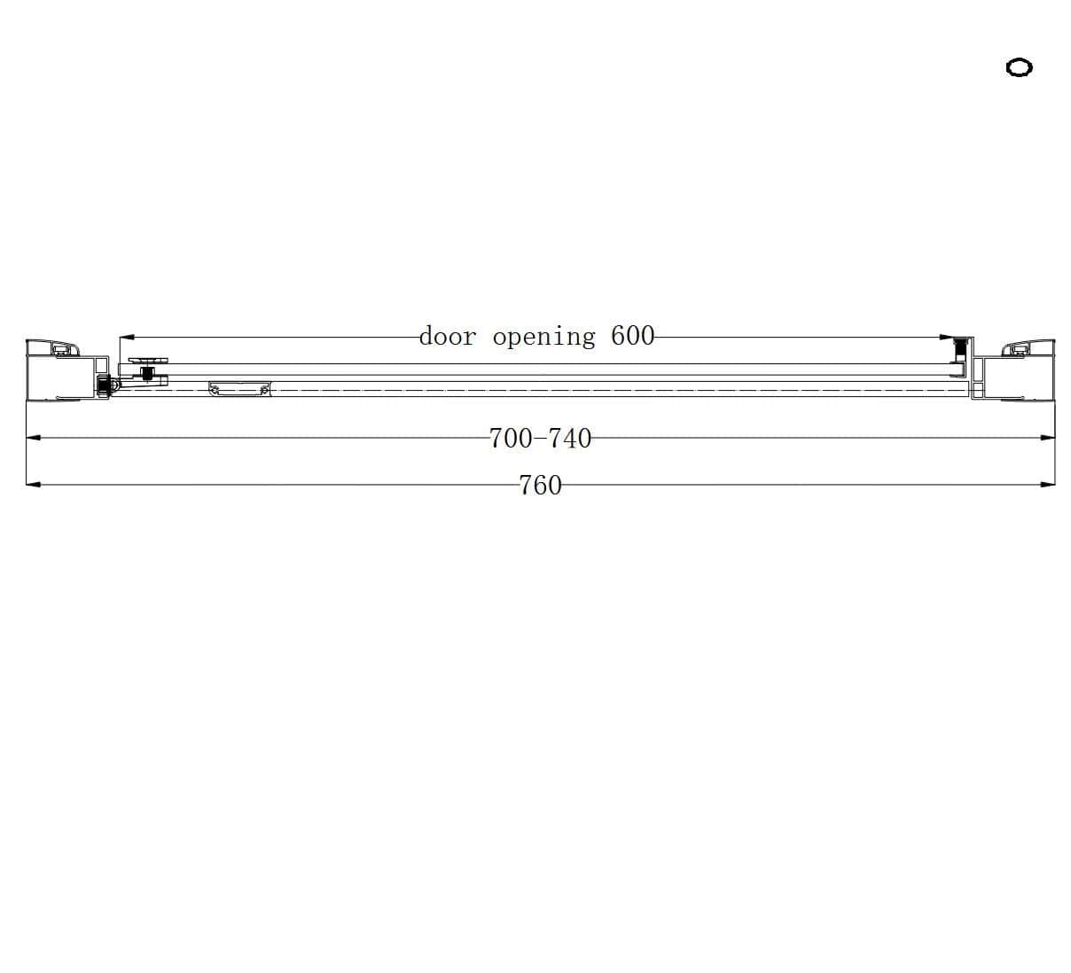 Eastbrook Hinged Shower Door Eastbrook Corniche 2000 8mm Hinged Shower Door