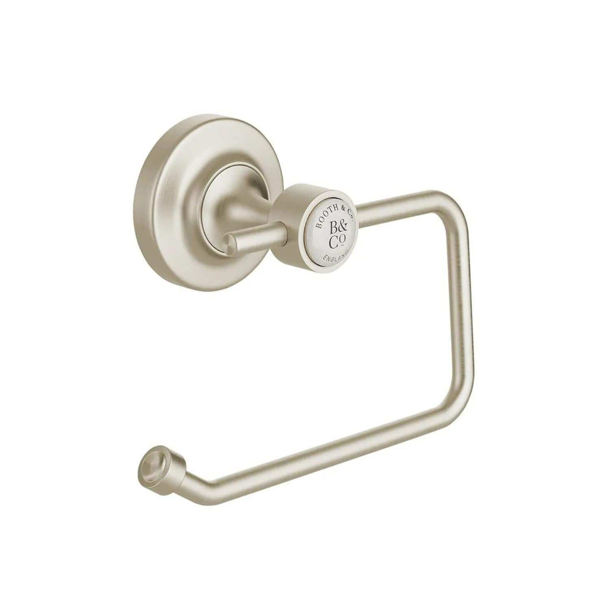 Vado Toilet Roll Holder Brushed Nickel Booth & Co. Axbridge Toilet Roll Holder