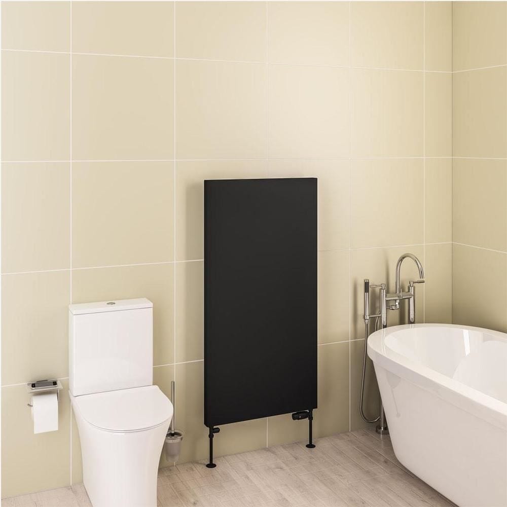 Eastbrook Flat Panel Radiator 1200 x 610 / Central Heating Eastbrook Wingrave Flat Panel Radiator In Matt Black
