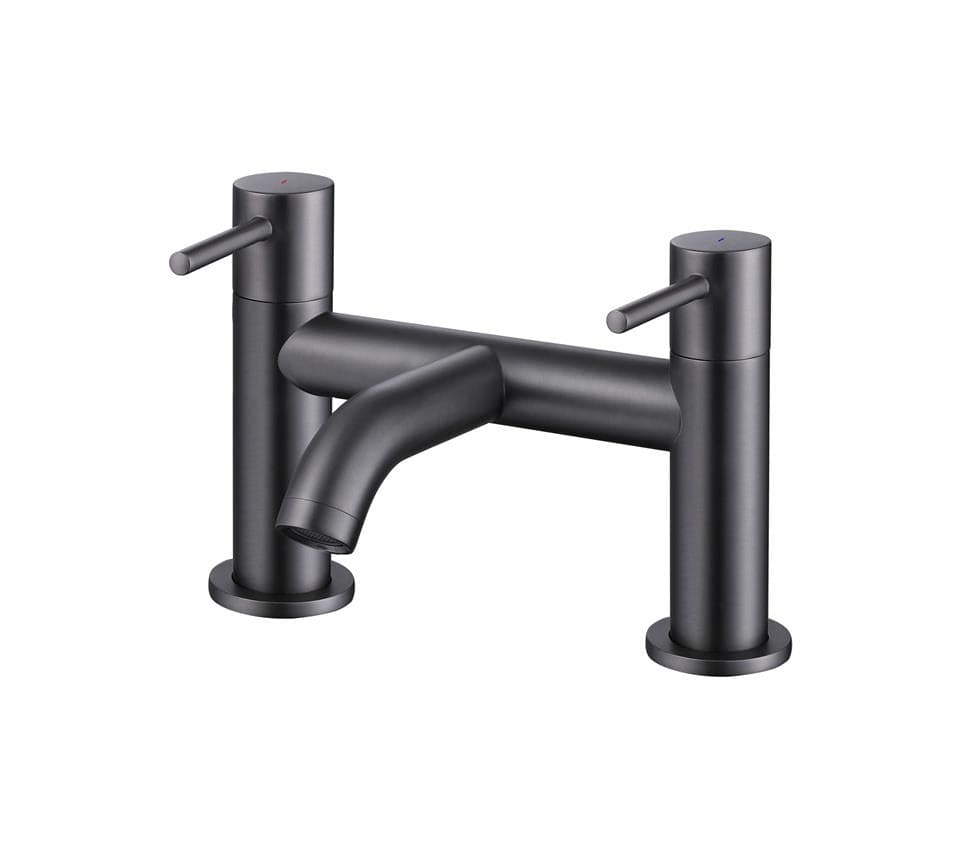 Aquarius Bath Mixer Gunmetal Grey Aquarius RF-Series Bath Filler Mixer Tap