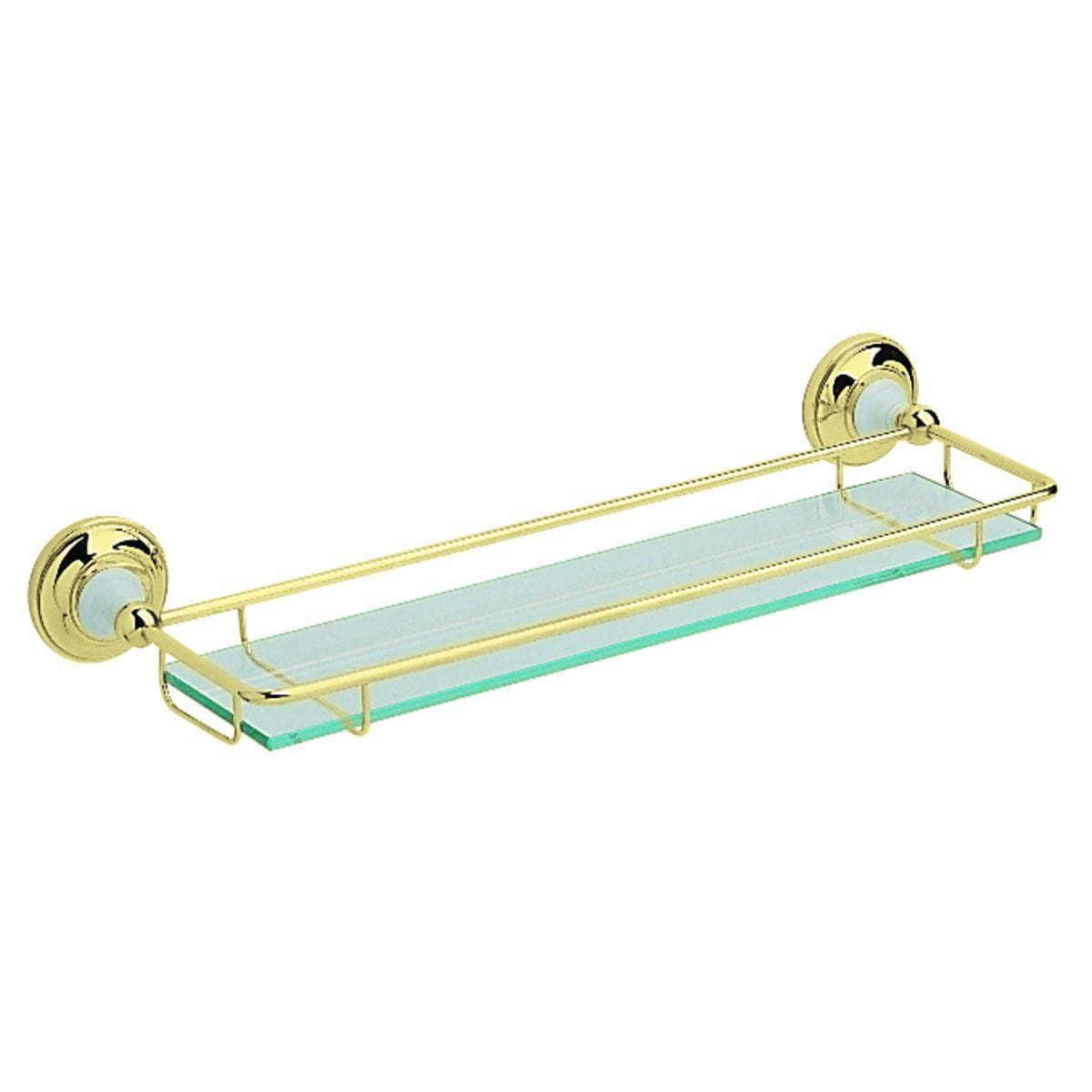 Heritage Shelf Vintage Gold Heritage Clifton Glass Shelf