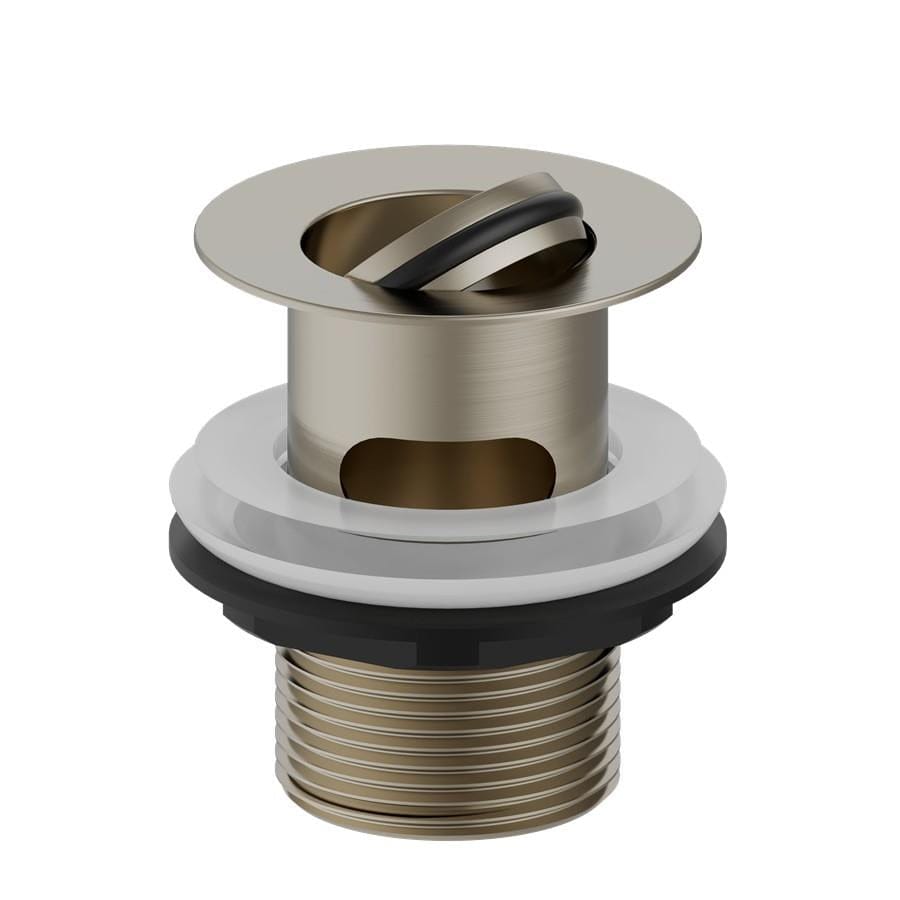 Burlington Basin Waste Brushed Nickel Burlington Flip-top Slotted Basin Waste