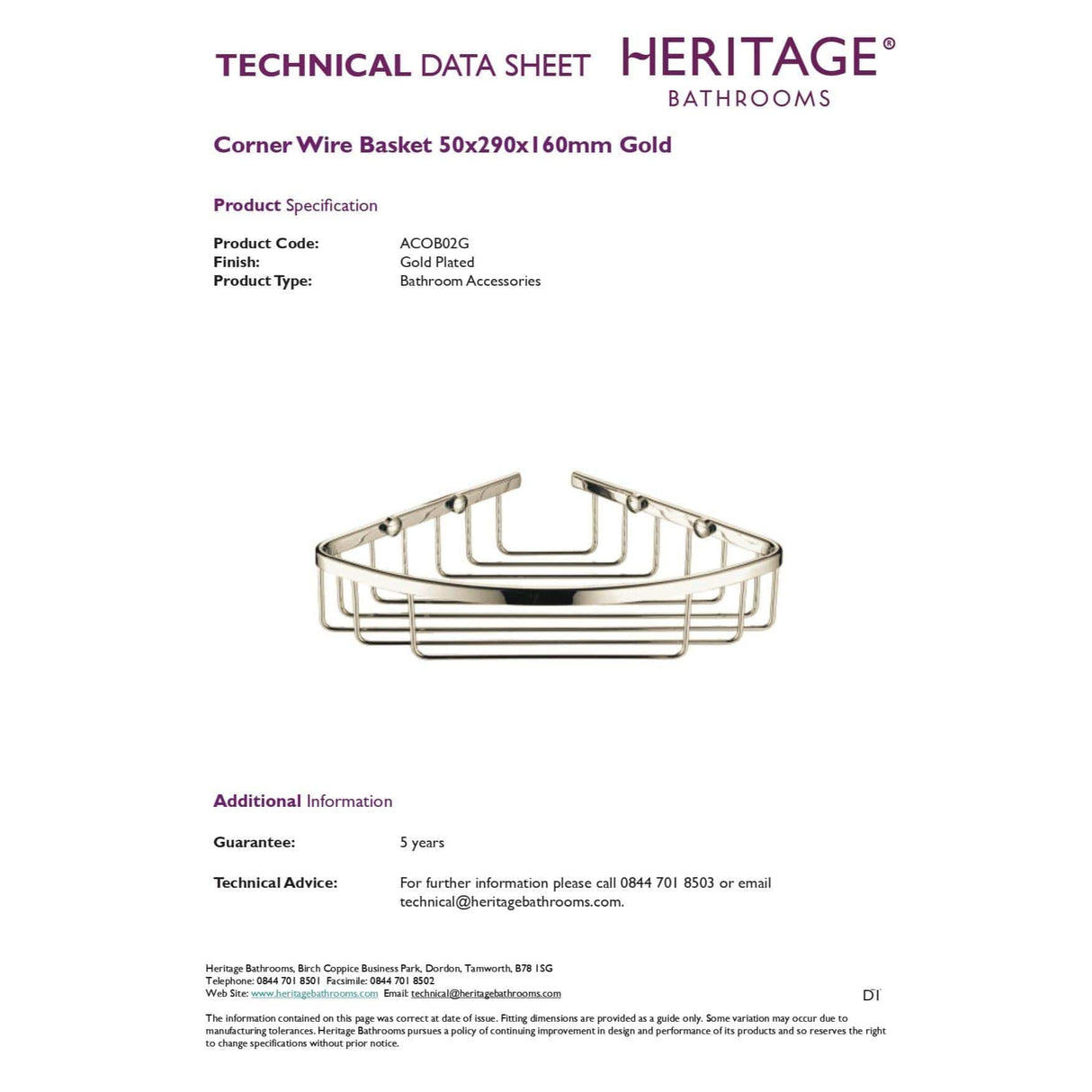 Heritage Basket Heritage Corner Wire Basket