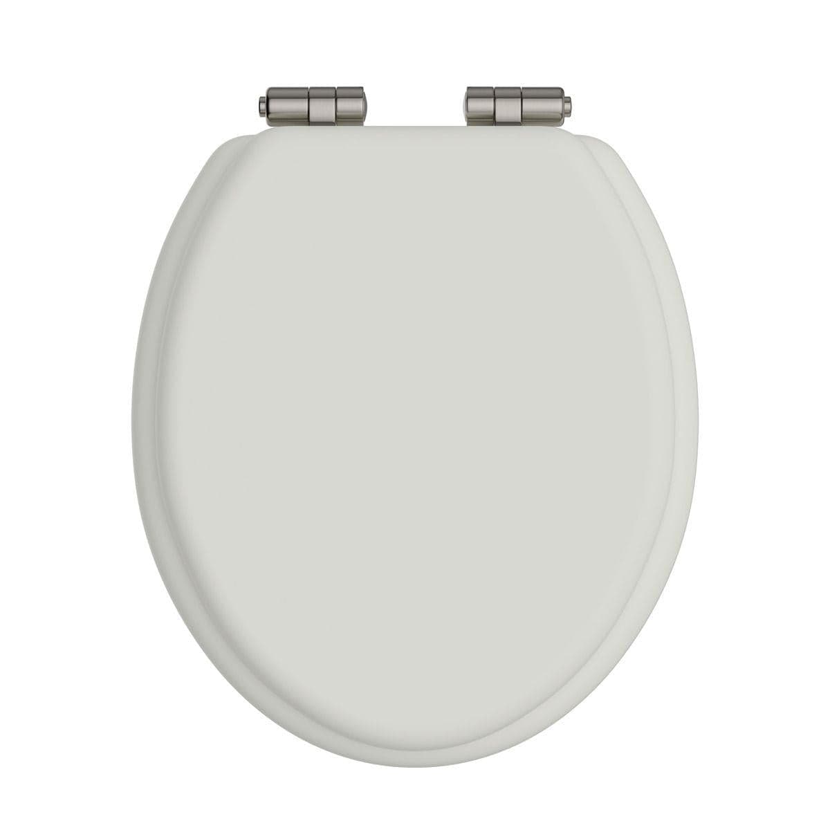Heritage Toilet Seat Chantilly / Nickel Heritage Soft Close Wooden Toilet Seat