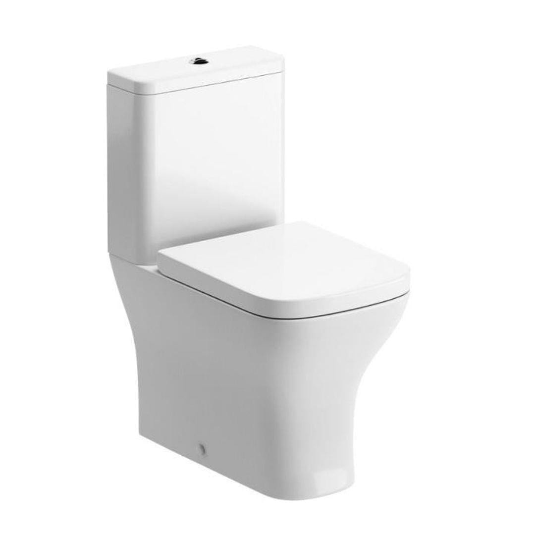 Aquarius Close Coupled Toilet Aquarius Sequoia Close Coupled Fully Shrouded WC Toilet With Wrapover Soft Close Seat