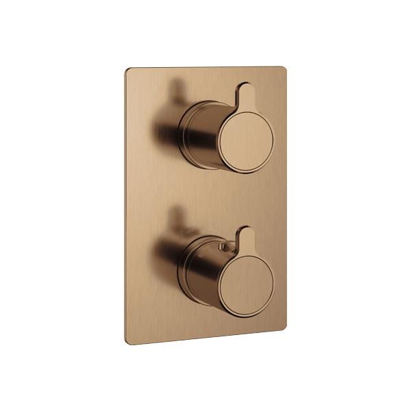Flova Concealed Shower Valve Flova Moonlight Square 1, 2 or 3 Outlet SlimBOX Finishing Set