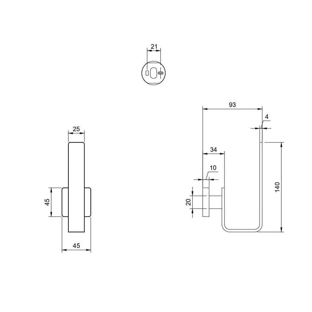Villeroy & Boch Toilet Roll Holder Villeroy & Boch Elements - Striking Spare Toilet Roll Holder