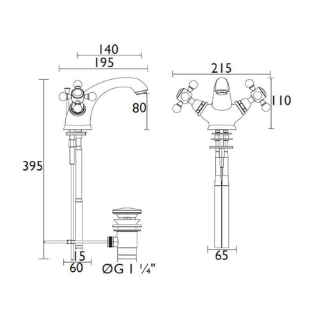 Heritage Mono Basin Tap Heritage Hartlebury Mono Basin Mixer Tap