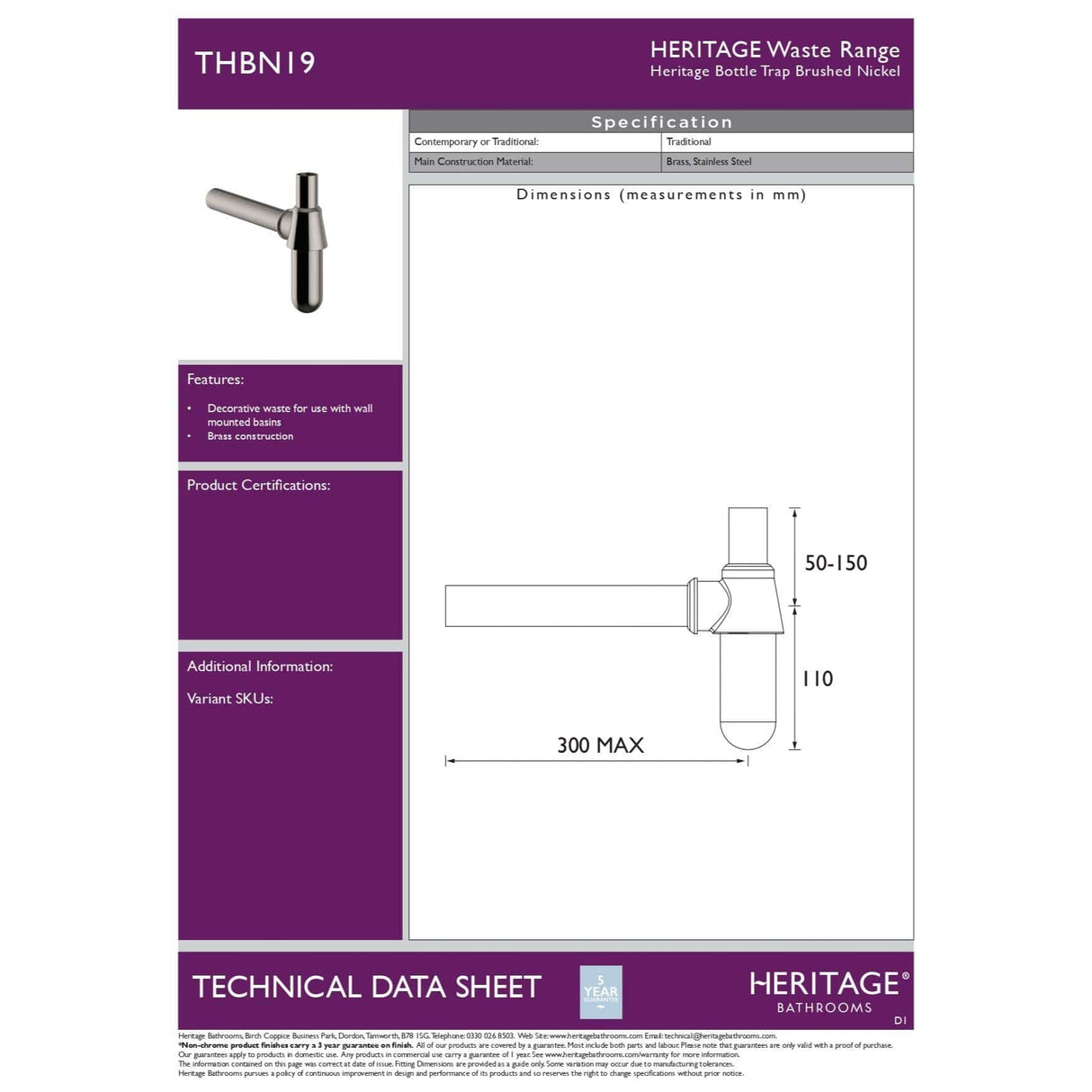 Heritage Bottle Trap Heritage Traditional Bottle Trap