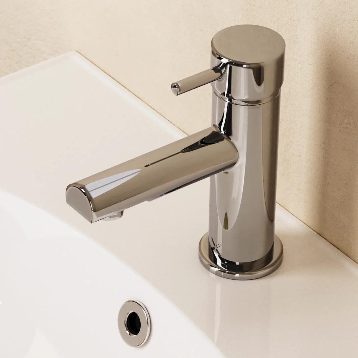 Crosswater Mono Basin Tap Crosswater Kai Lever Mono Basin Mixer Tap in Chrome