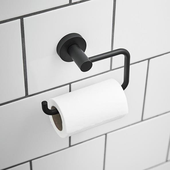 Miller Toilet Roll Holder Matt Black Miller Bond Toilet Roll Holder