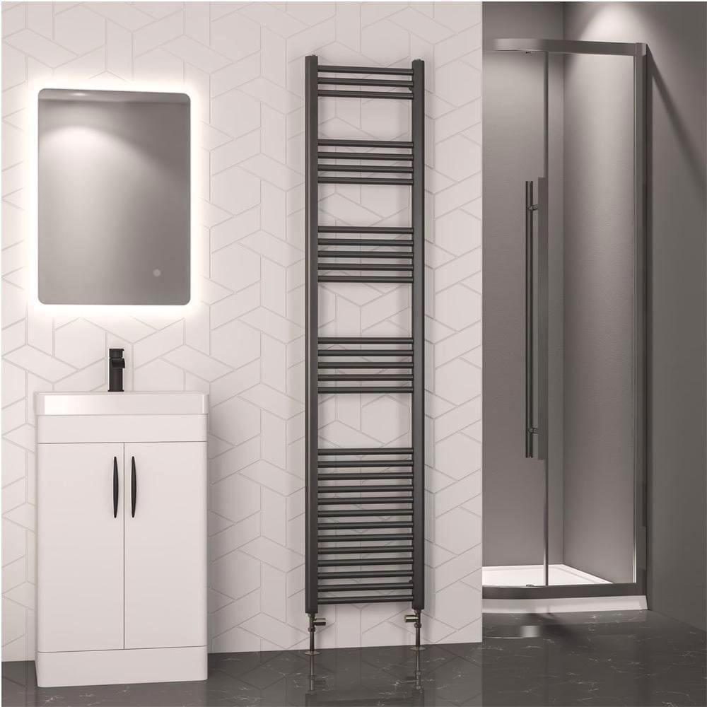Eastbrook Wendover Straight Heated Towel Rail in Brushed Gunmetal