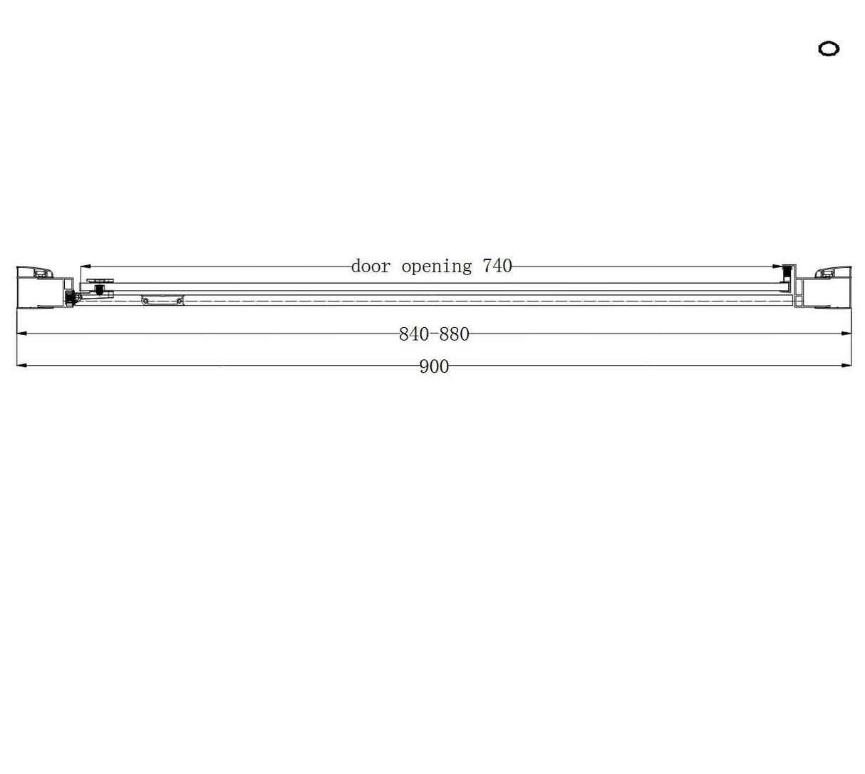 Eastbrook Hinged Shower Door Eastbrook Corniche 2000 8mm Hinged Shower Door