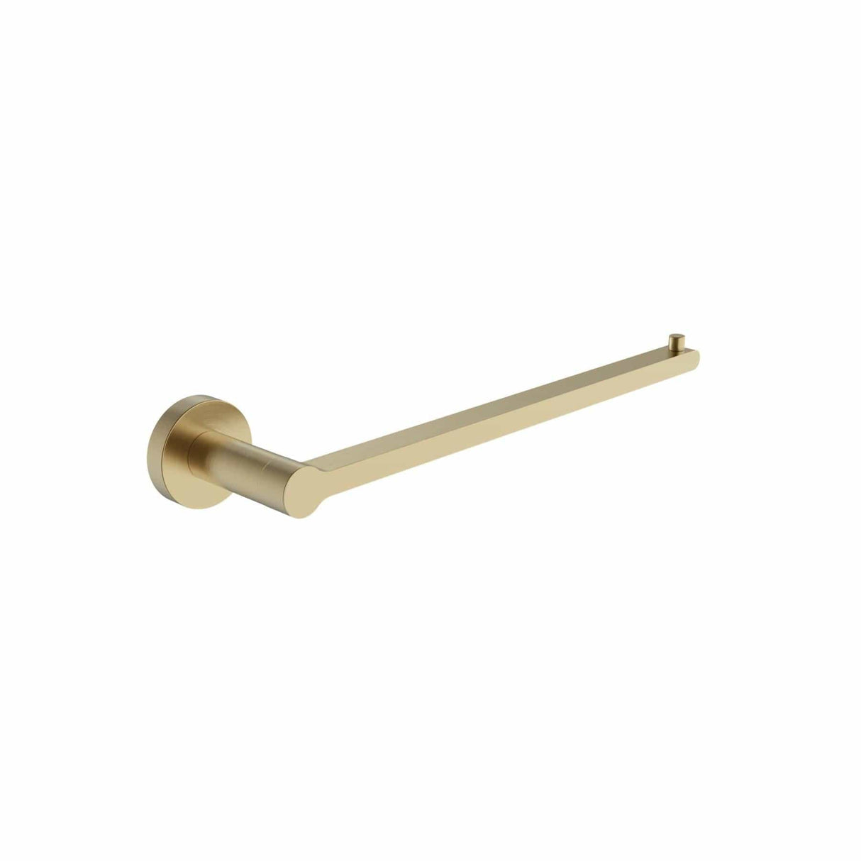 Britton Towel Rails and Rings Brushed Brass Britton Hoxton 2.0 Single Towel Holder