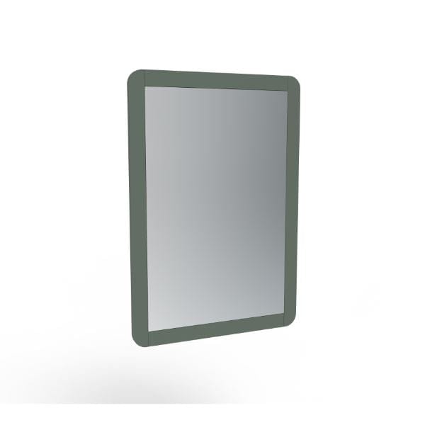 Saneux Mirrored Cabinet Saneux Hyde Recessed Electric Mirror Cabinet With Light and Demister - 550mm Wide - Left Hand Hinge - Matte Sage