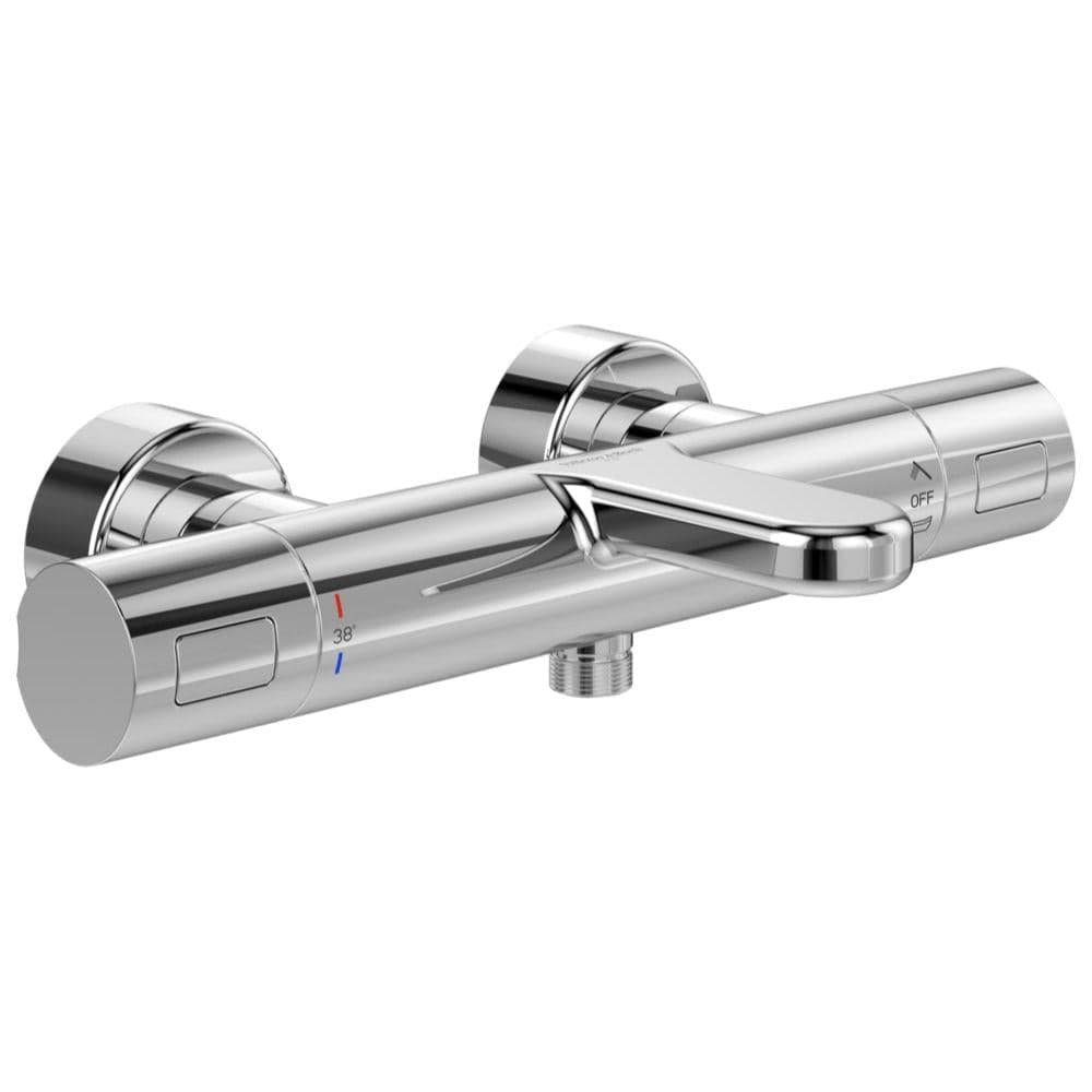 Villeroy & Boch Bath Shower Mixer Chrome Villeroy & Boch Universal Wall Mounted Thermostatic Round Bath and Shower Mixer Tap