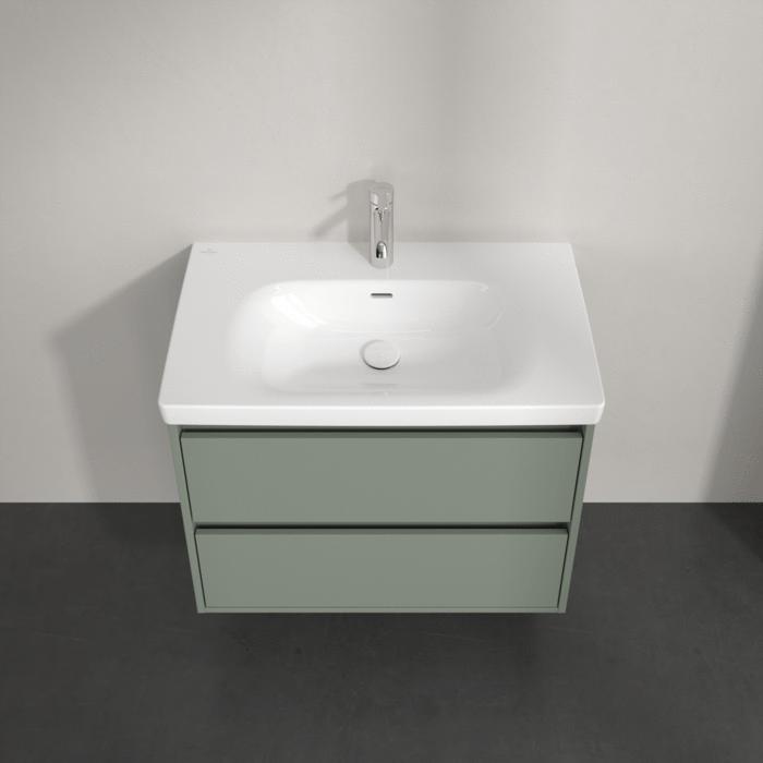 Villeroy & Boch Wall Mounted Vanity Unit Villeroy & Boch Skyla Wall Mounted 800mm Two Drawer Vanity Unit with Basin