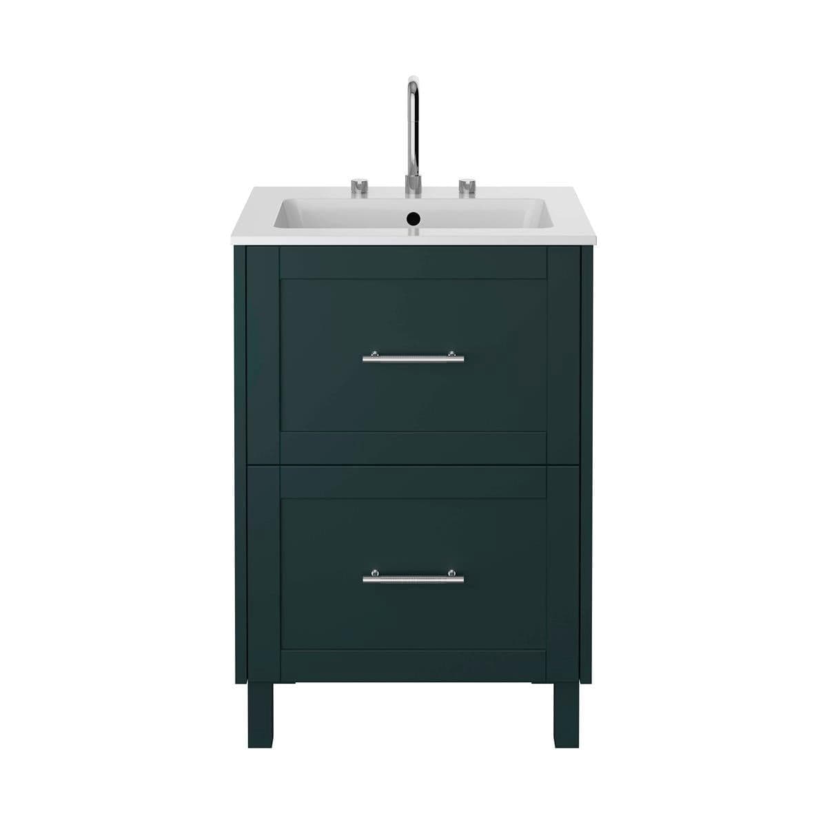 Heritage Floor Standing Vanity Unit Classic Green / 2 Heritage Lynton 600mm Floor Standing Vanity Unit with Basin
