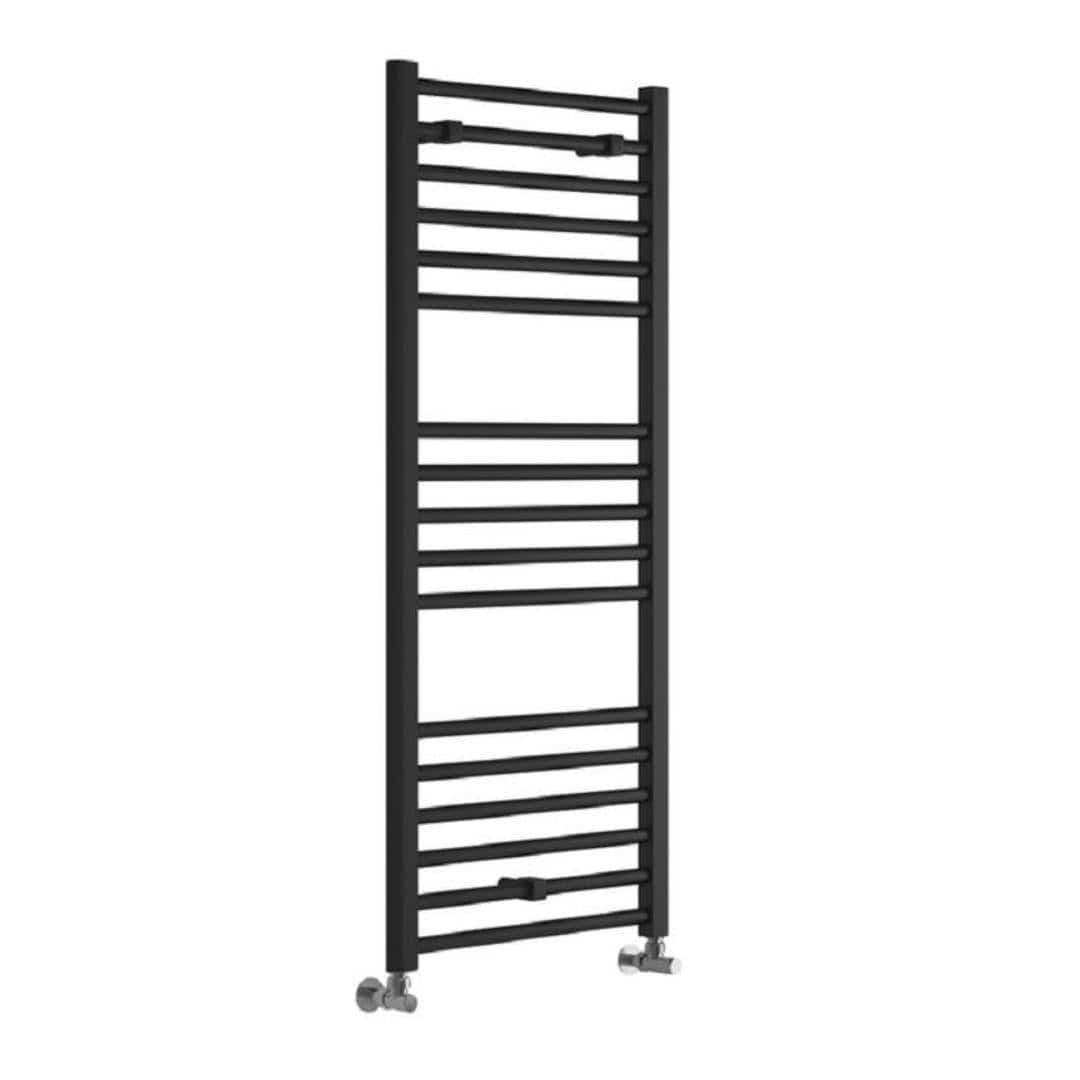 Aquarius Ladder Rail 1200 x 600mm Aquarius Graph High Heat Output Straight Ladder Rail in Anthracite