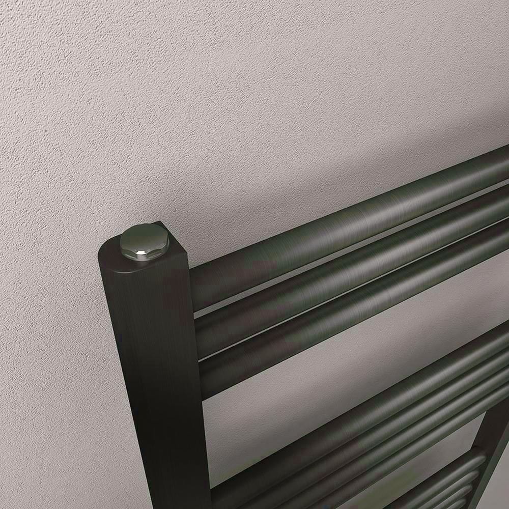 Eastbrook Wendover Straight Heated Towel Rail in Brushed Gunmetal