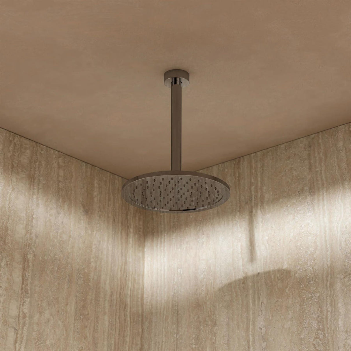 Crosswater Fixed Shower Head Crosswater Dial 225mm Round Fixed Shower Head in Chrome